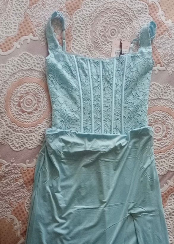 Zalia Lace Corset Maxi Dress in Powder Blue | Oh Polly Zalia Lace Corset Maxi Dress in Powder Blue | Oh Polly