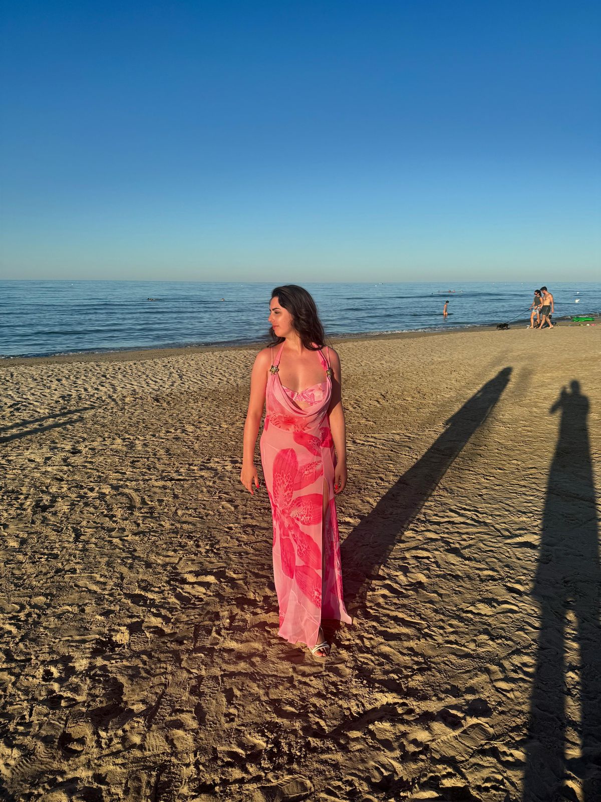 Taveuni Cowl-Neck Hardware-Detail Maxi Dress in Pink Orchid Print | Oh Polly Taveuni Cowl-Neck Hardware-Detail Maxi Dress in Pink Orchid Print | Oh Polly