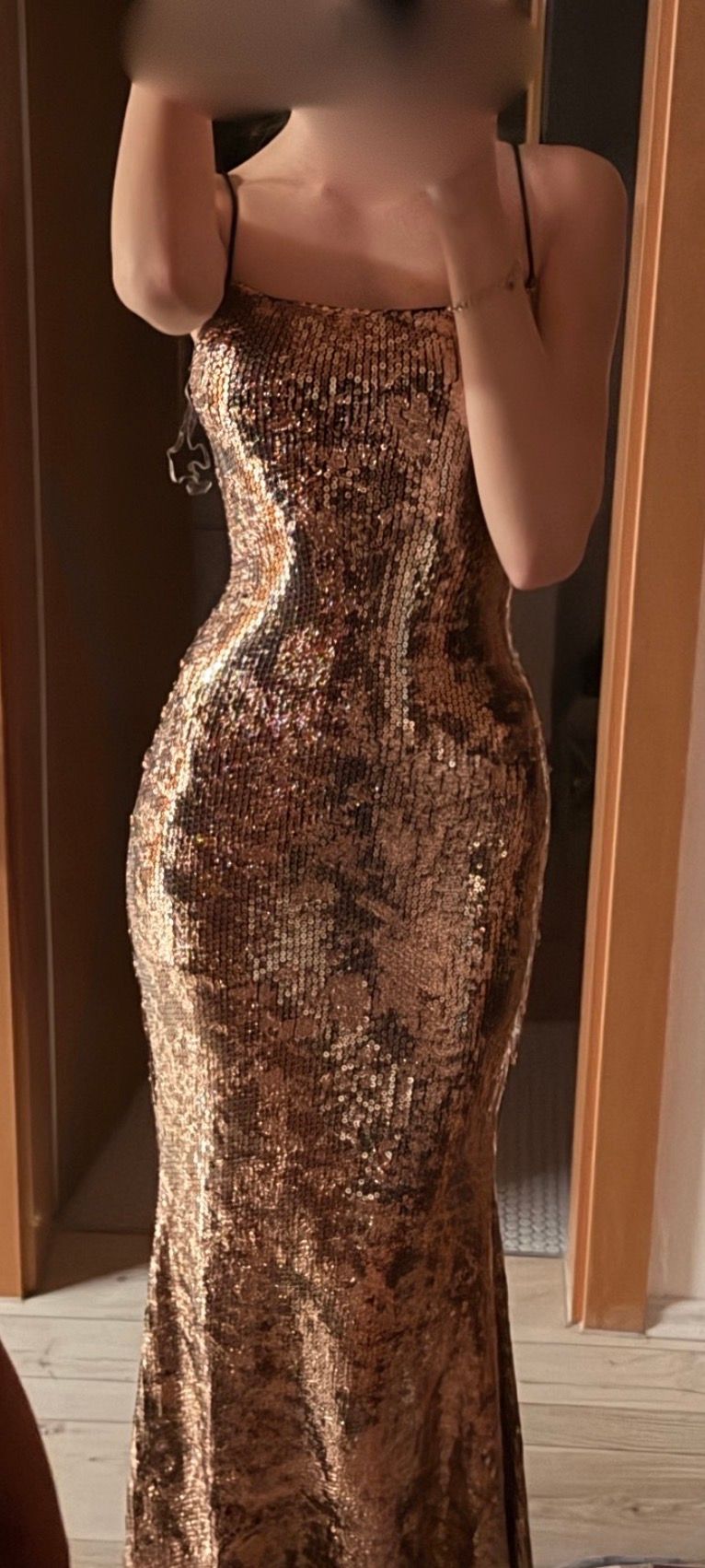 the oa black and gold dress Baltic Born Womens Azura Gown | Black + Gold | Color: Black and Gold main image 0