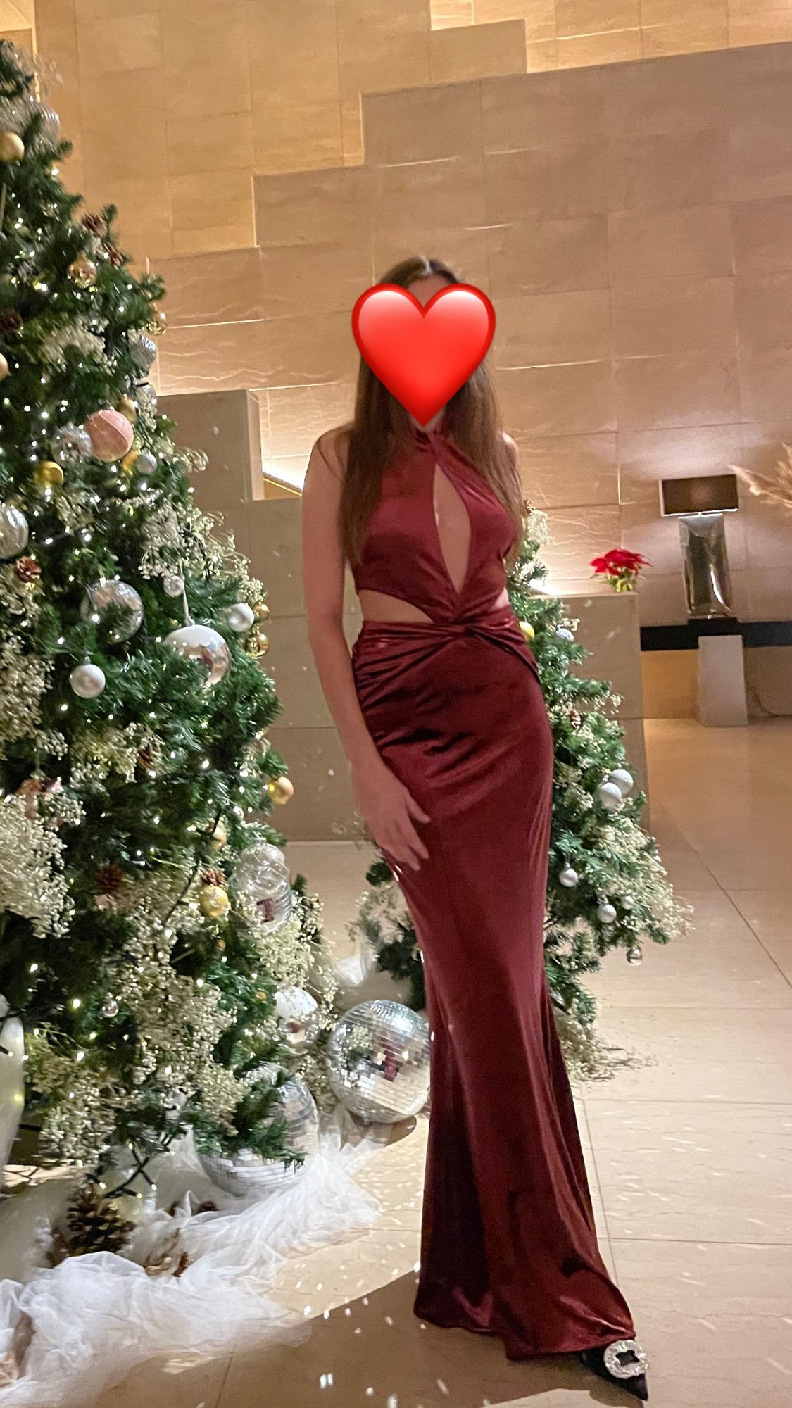 chinese dress ladies Clara Cutout Maxi Dress Wine Velvet – Girl In Mind