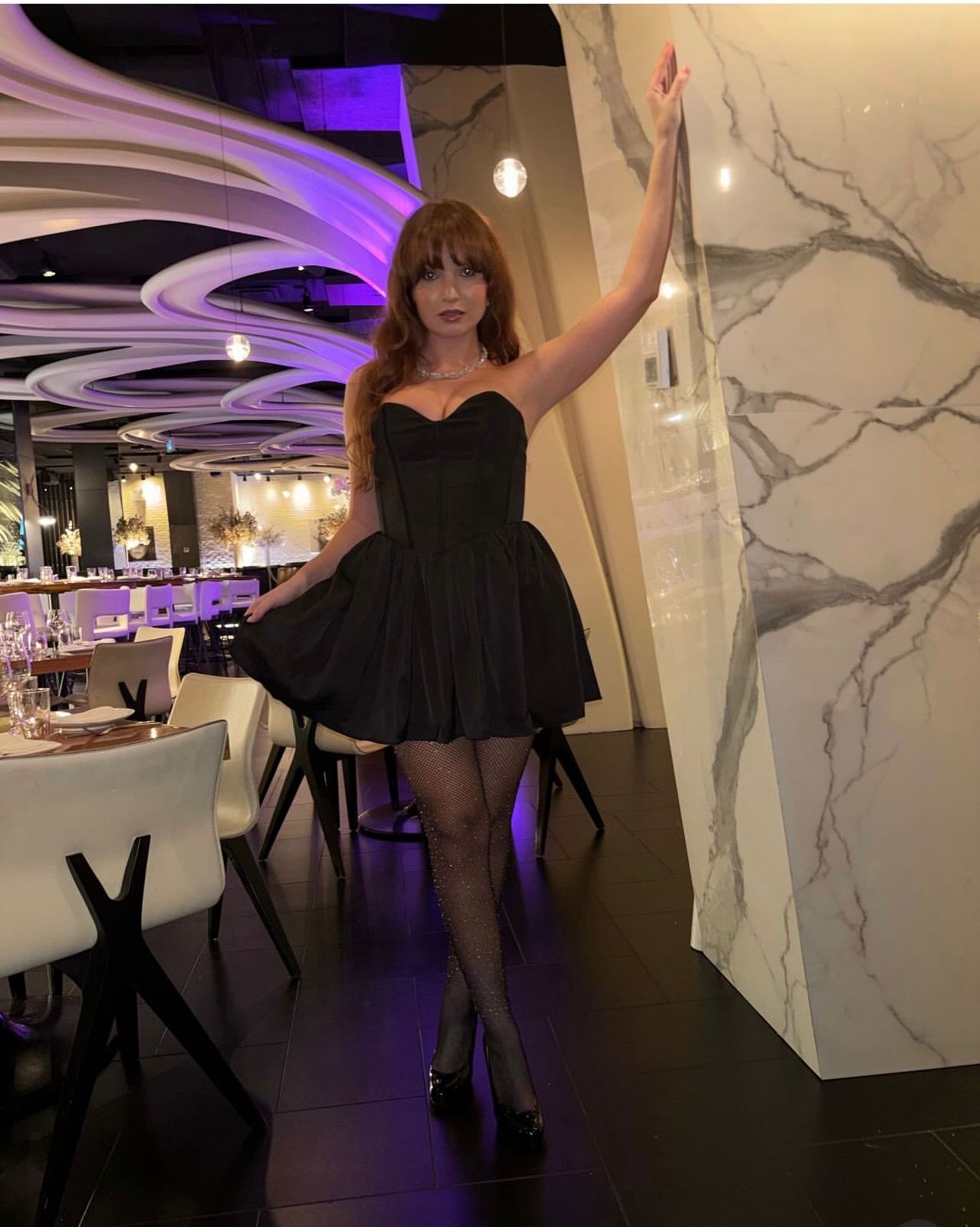 corset tulle mini dress in jet black VENUS Rosette Bubble Mini Dress | Jet Black