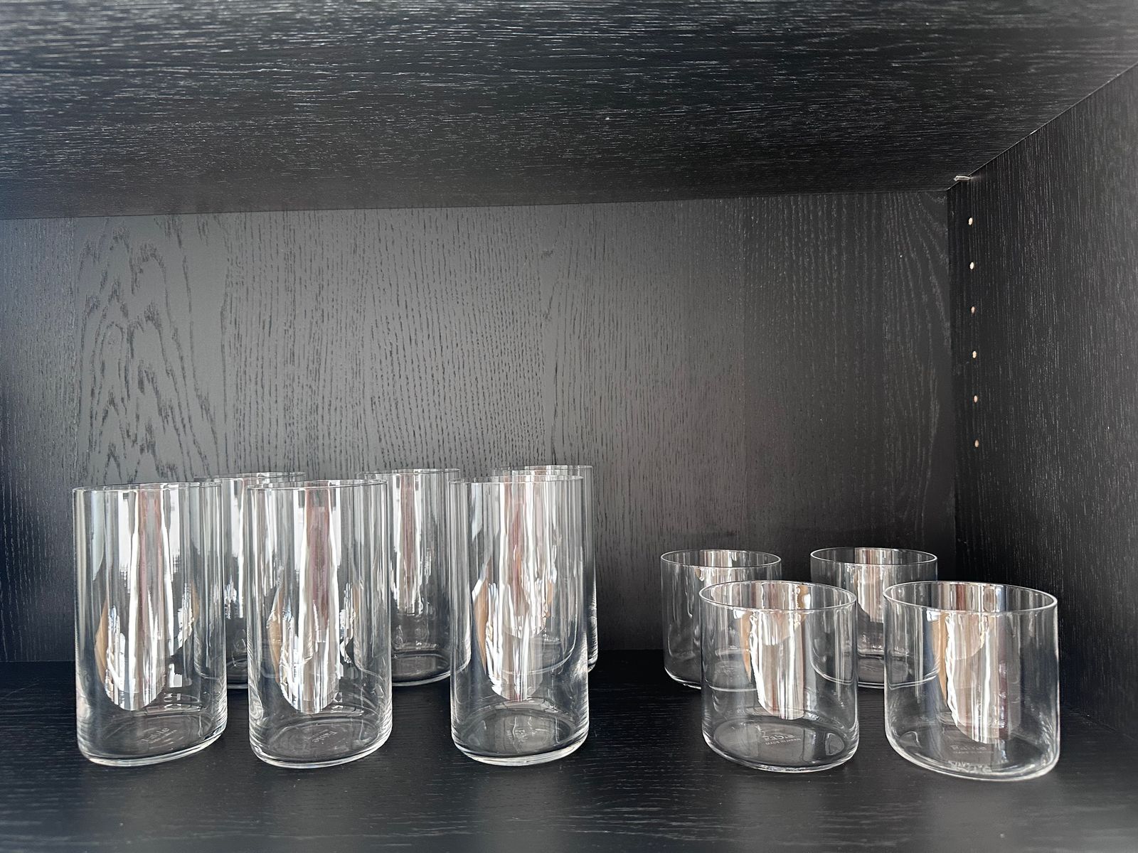 four wine glasses Twisted Large Wine Glasses - Set of Four - Clear