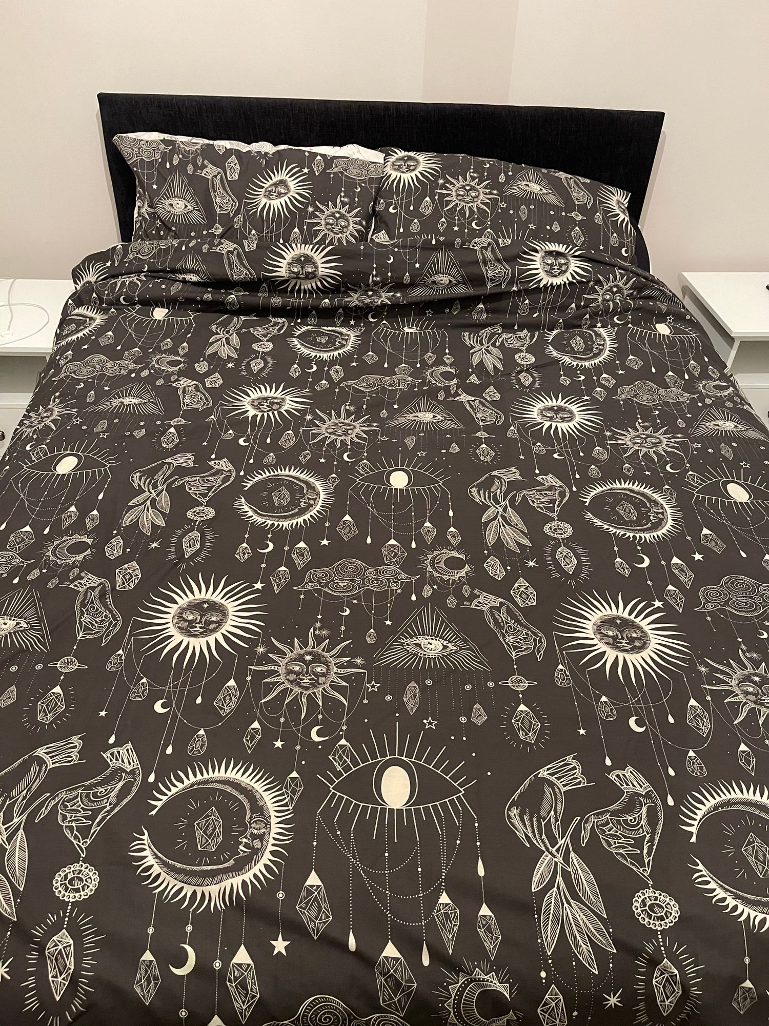 Furn Gold Rust Ethereal Star Reversible Duvet Cover And