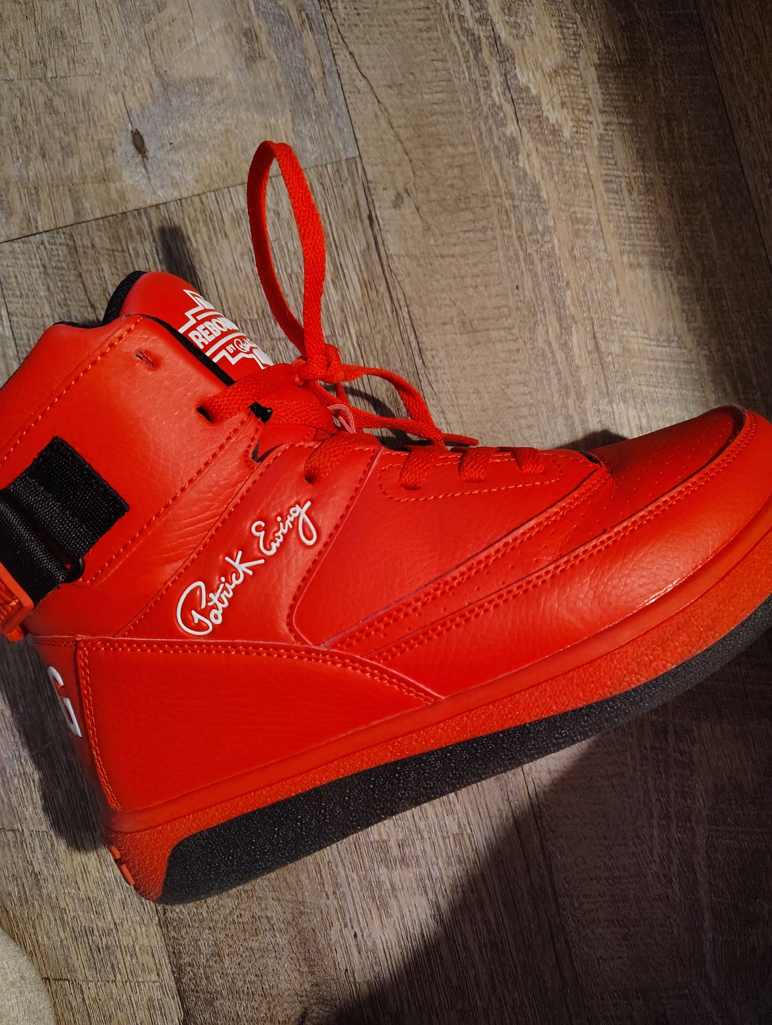 EWING Men\'s Rebound 33 Hi x Orion Strap Red Basketball Shoe - men’s size 12 Amazon.com: Ewing Patrick Athletics Rebound Orion Red/Grey  main image 4