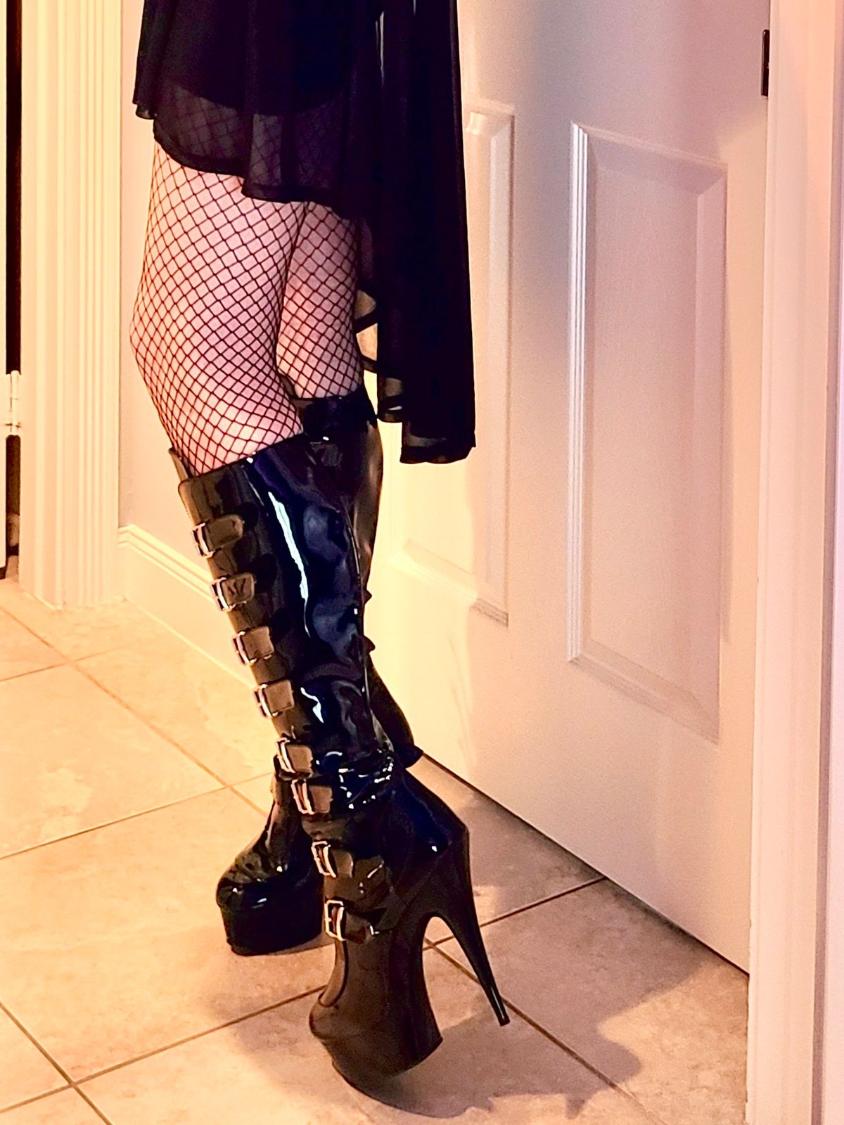Botas Pleaser Delight-690 Para Mujer - Tacón Alto Y Plataforma, Estilo Fetiche/Elegante