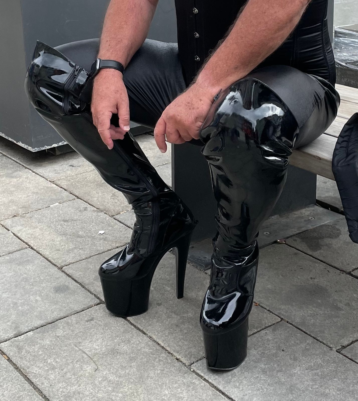 Pleaser Xtreme-3010 in Black – Pleaser Shoes