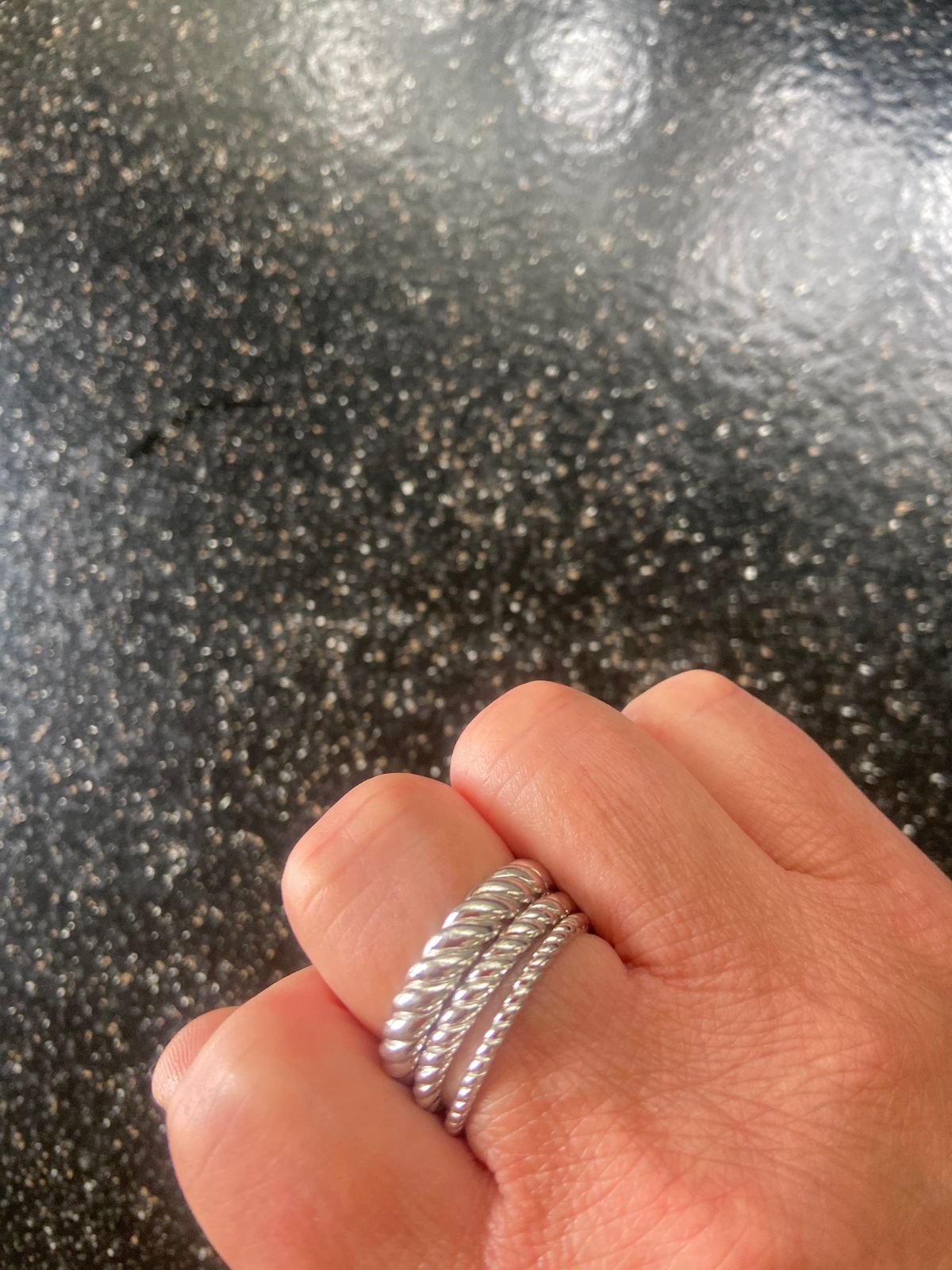 Silver Stacking Rings - Twisted Rope Rings - Modern Gents