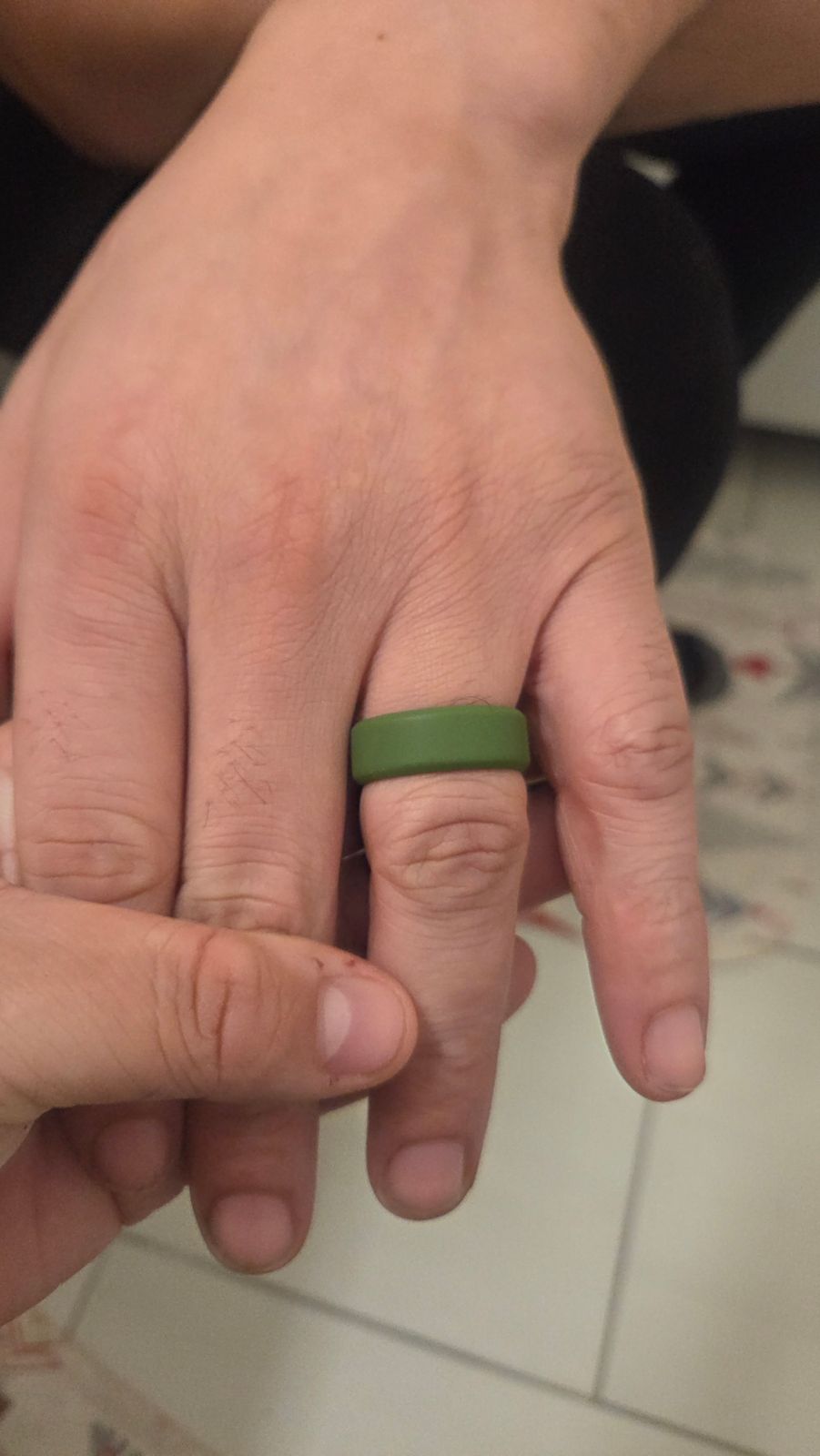 White Silicone Wedding Band 8mm - Modern Gents