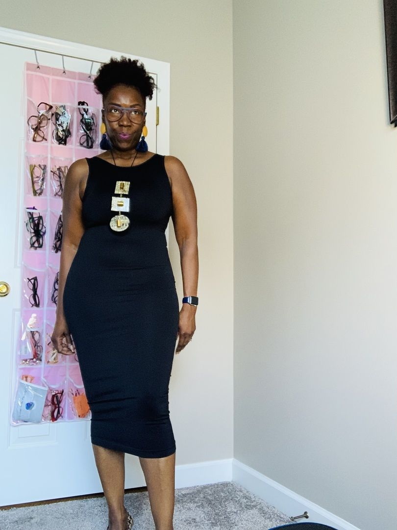 shapewear halter neck dress SnatchedKnit Maxi Bra