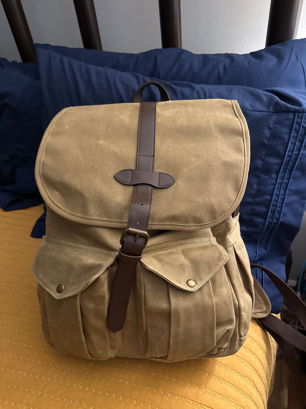 burberry colour block vintage check and leather backpack- blue/orange range Graffiti Rucksack Backpack Canvas Large 86024 Color:Friendly Skies a teddy bear patch The St. Croix Rods WACC