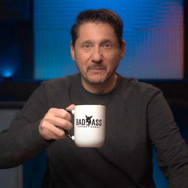 Bad Ass Coffee 15 oz. Two-tone Coffee Mug