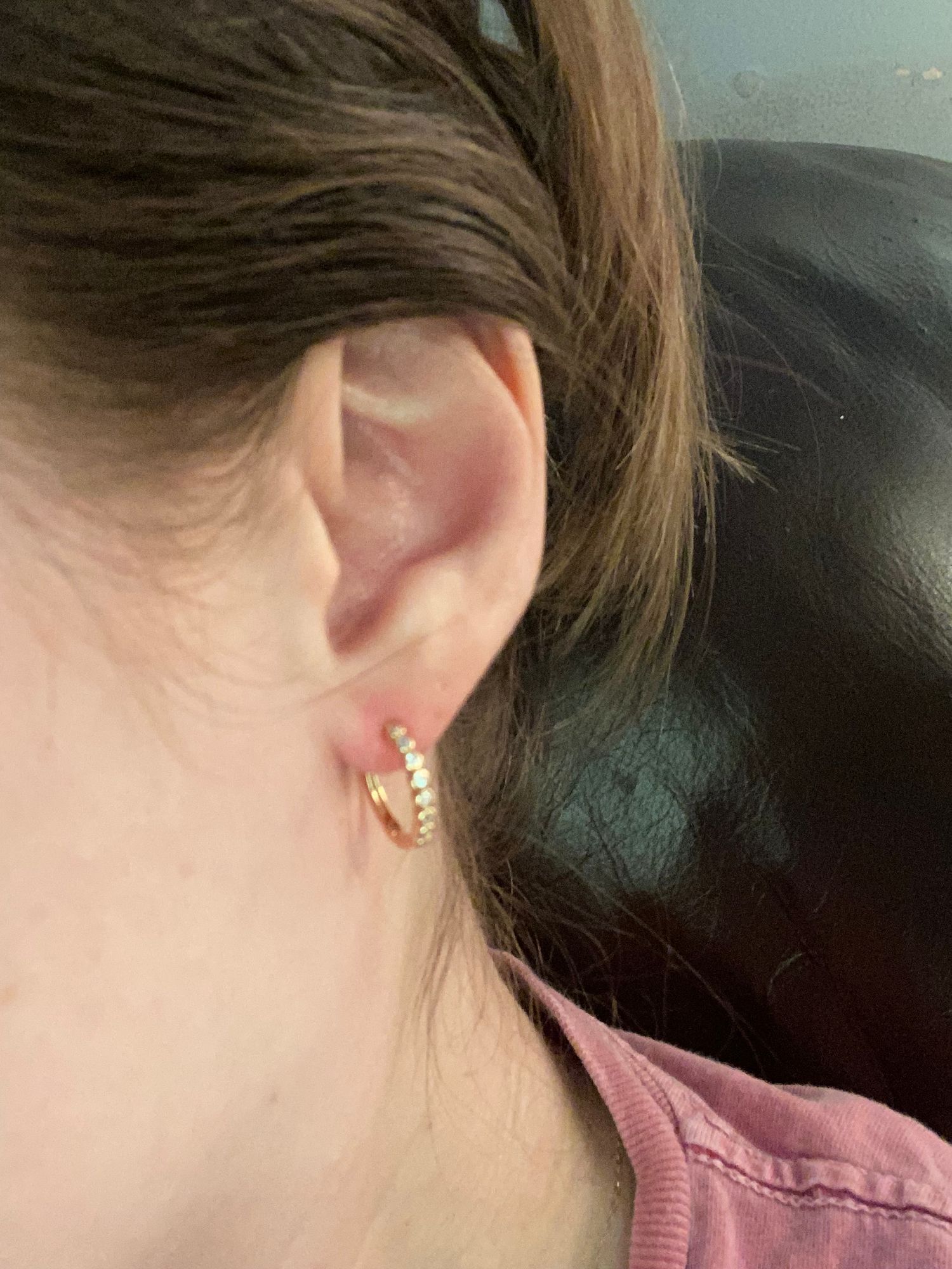 CZ Poppy Hoop Earrings Made By Mary