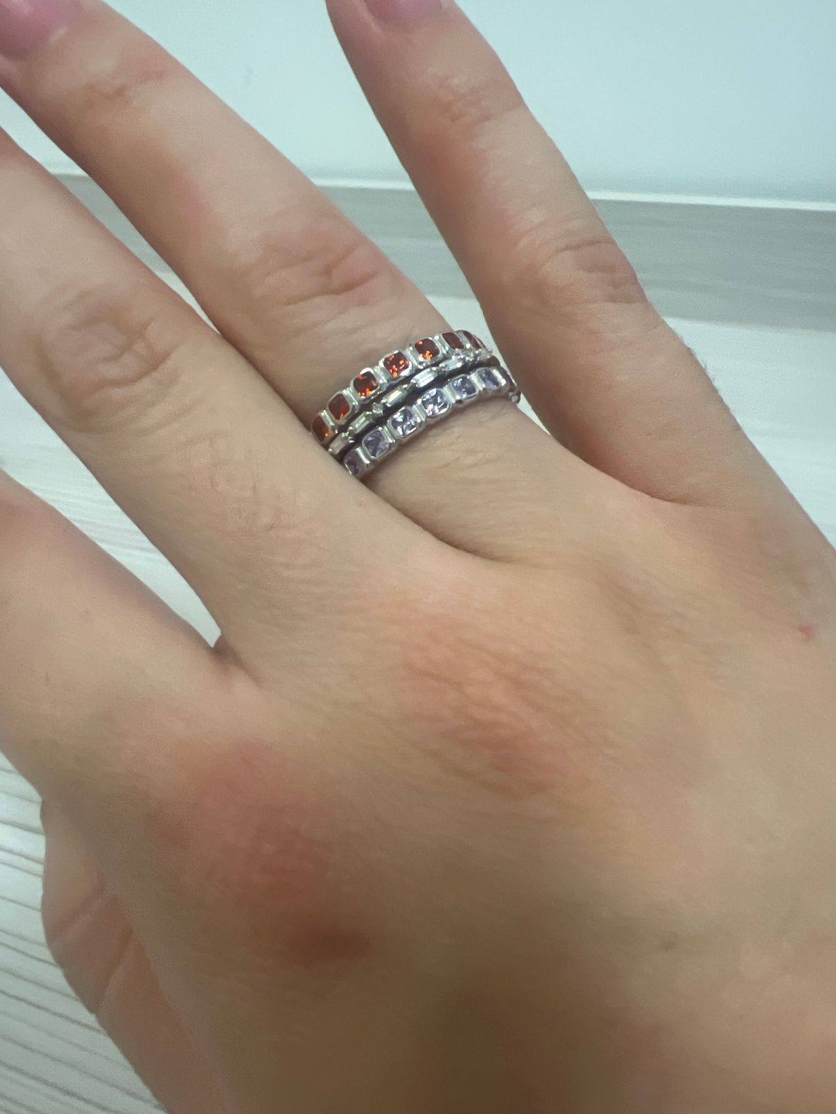 June Birthstone Eternity Ring Made By Mary