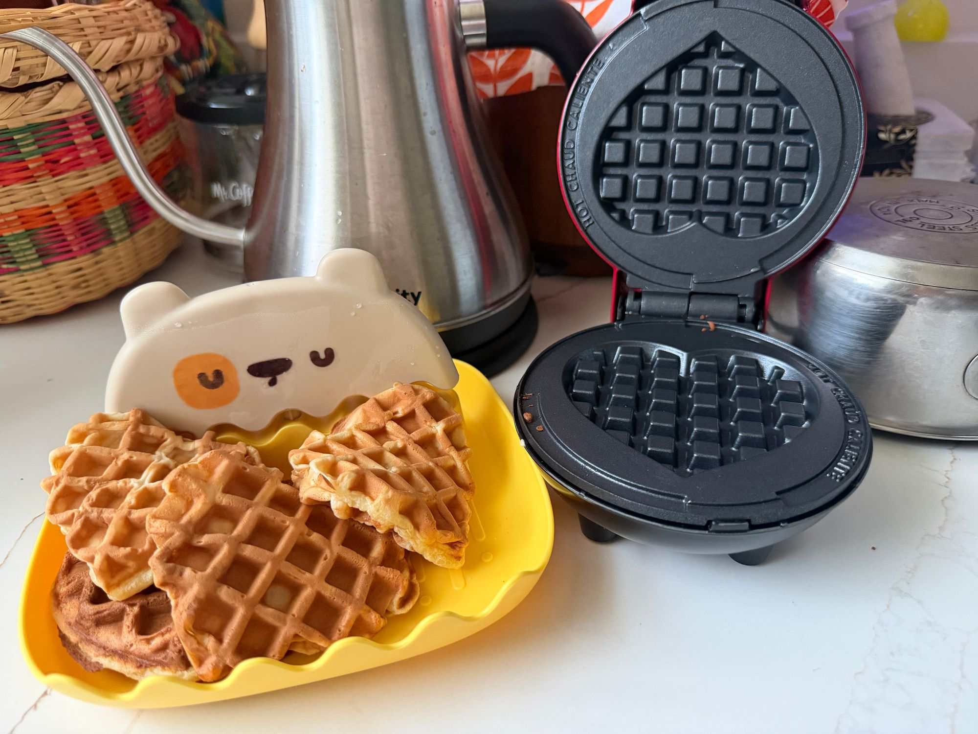 Heart-Shaped Waffle Maker | Mini Heart Waffles
