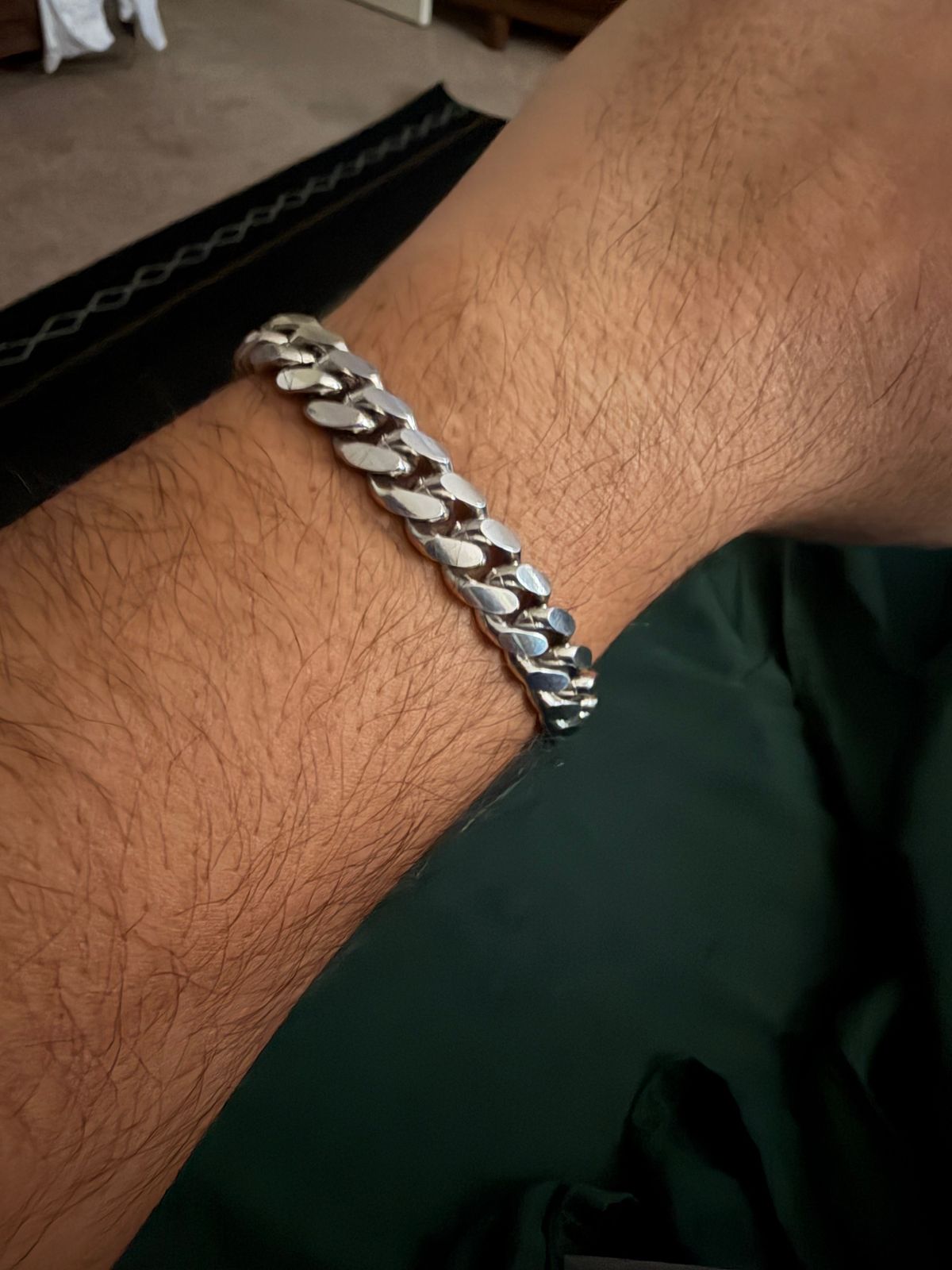 21cm】【10mm】【18K刻印あり】【Miami Cuban】ブレスレット メンズ 