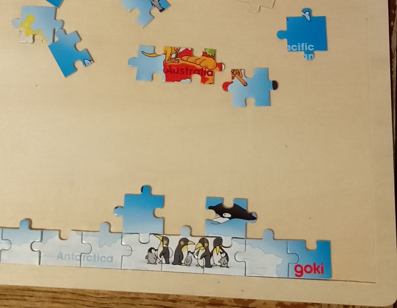 Puzzle De Dados GOKI Animales De Granja - Juego Educativo Para Niños, Piezas De Madera, Diseño Divertido Con Temática De Animales