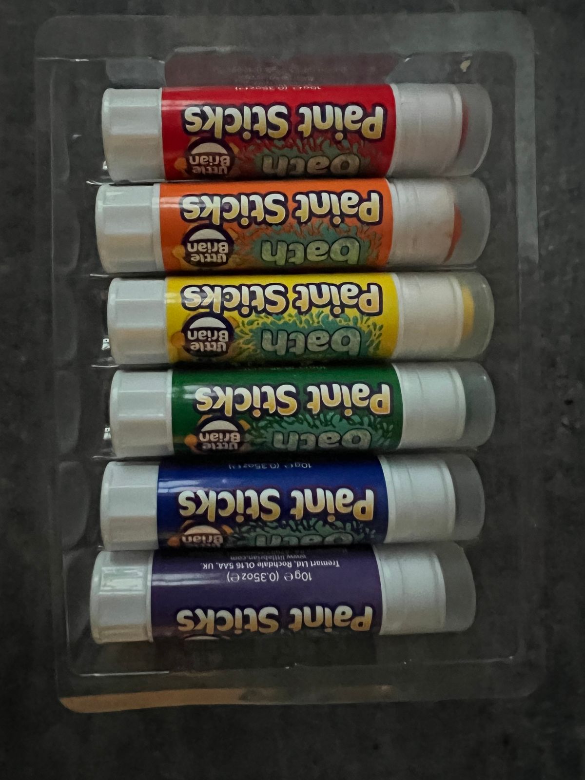 Little Brian Mini Bâtons De Peinture – Lot De 24, Sans Désordre, Séchage Rapide – Pour Enfants