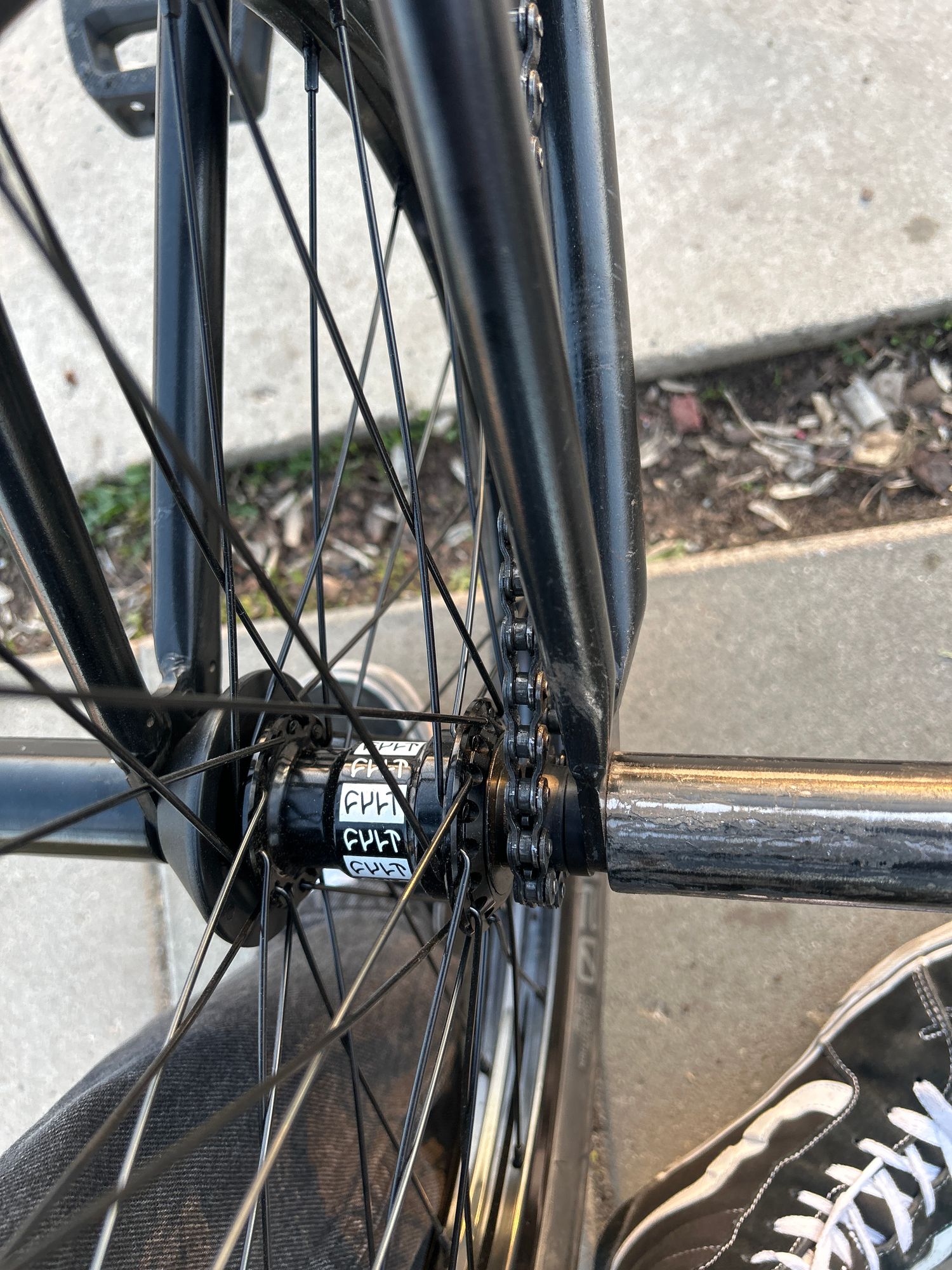 Paire De Roues TUF Wheels BMX Old School, Pneus Blancs 20x2.4, Combo Néon