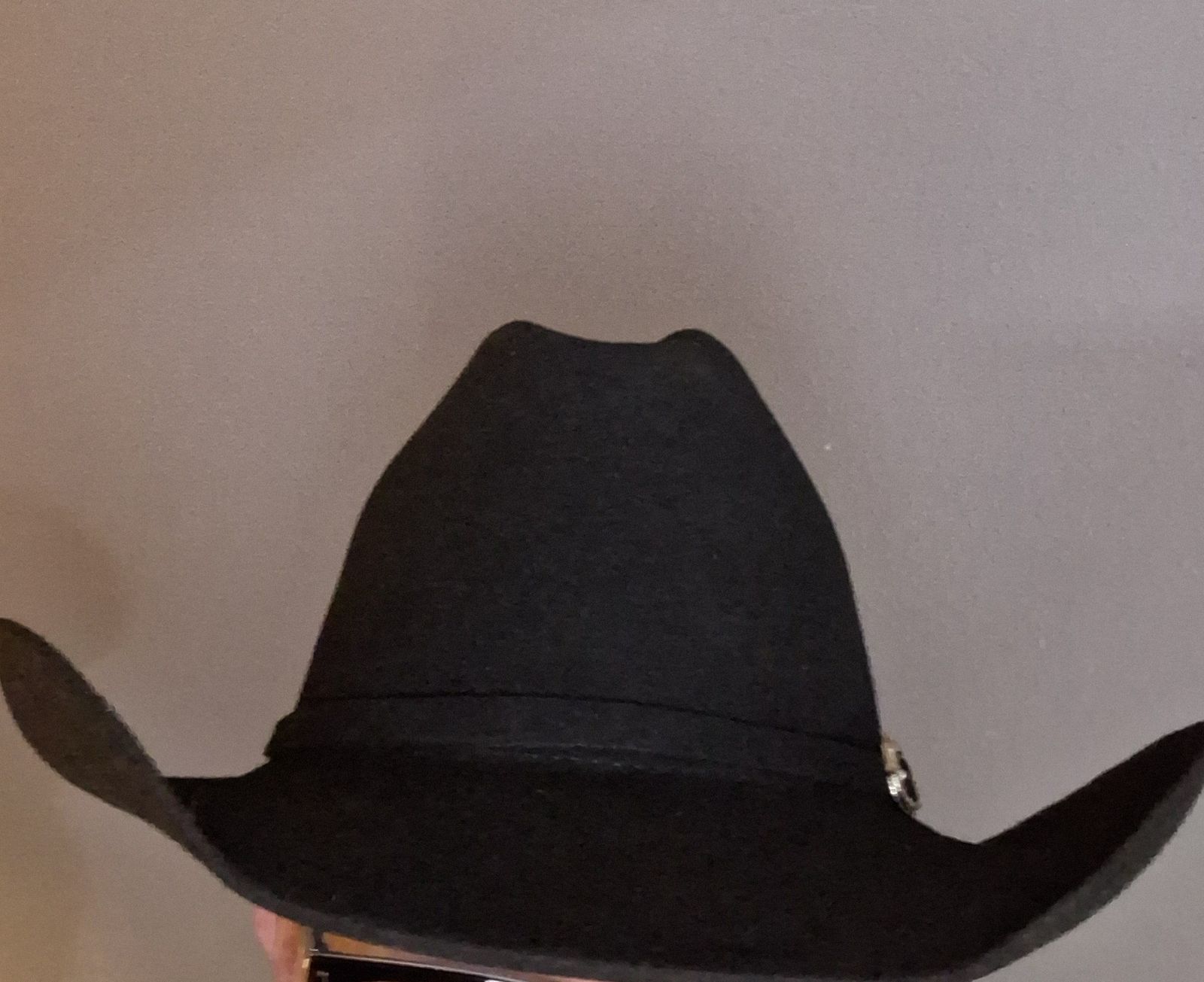 Hat Attack Johnny Was Navy Blue Wool Felt Western Hat Black Leather Band NWT OS Ryder 6x Joan Cowboy Hat – Twinstone Hats main image 2