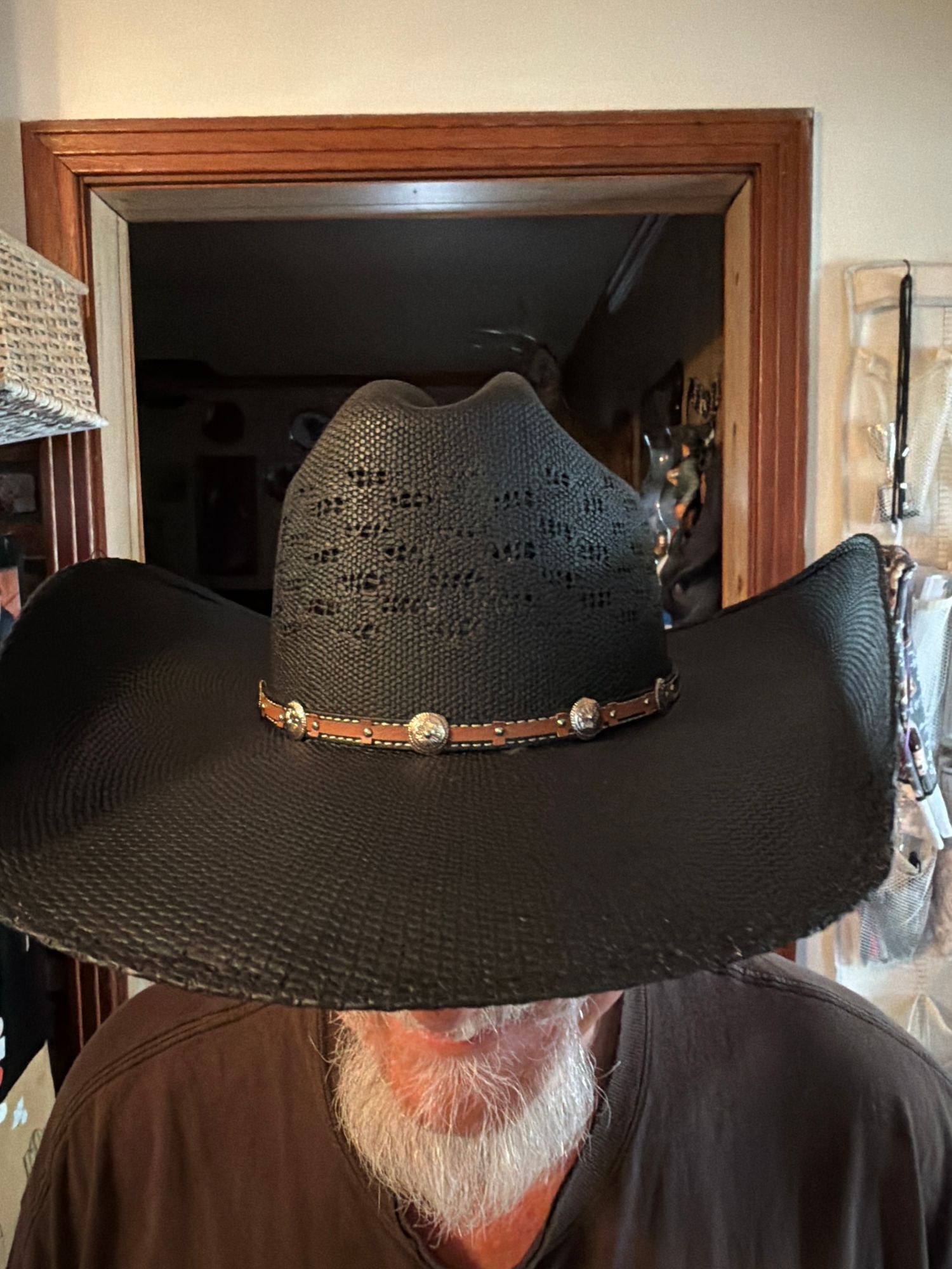 Cream Cowboy Hat with Black Wolf Design IMG_1143.heic?v=1721165176&  main image 4