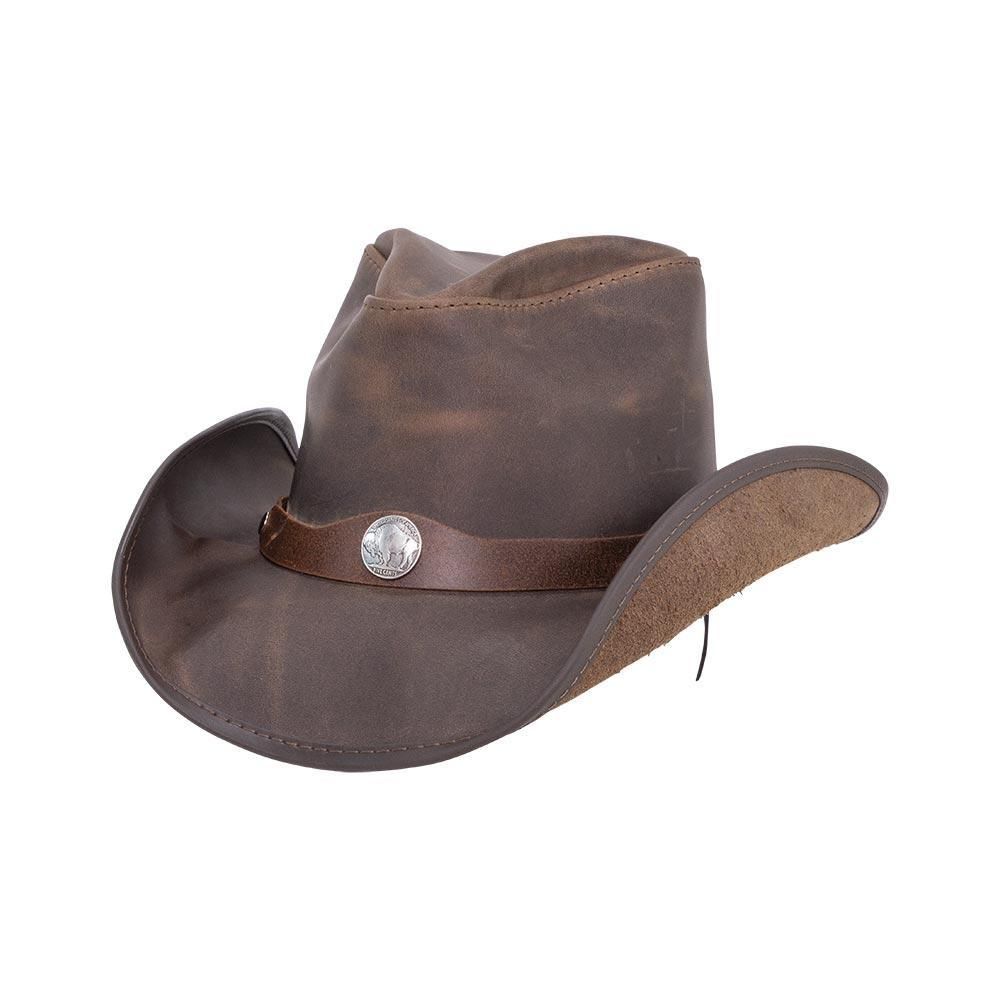 Western | Mens American Leather Cowboy Hat – American Hat Makers display picture 1