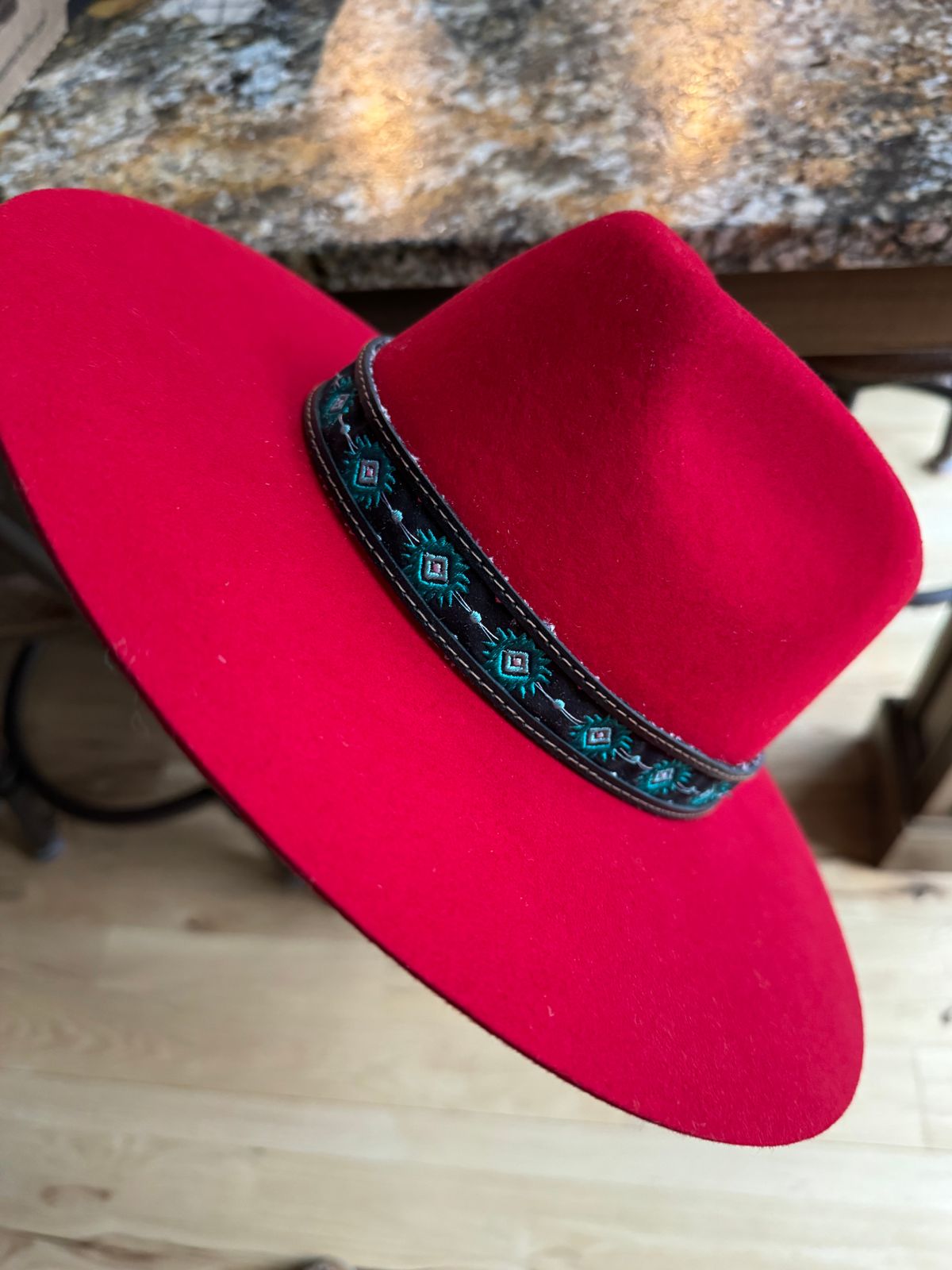 Rancher | Womens Black Wide Brim Felt Fedora Hat – American 