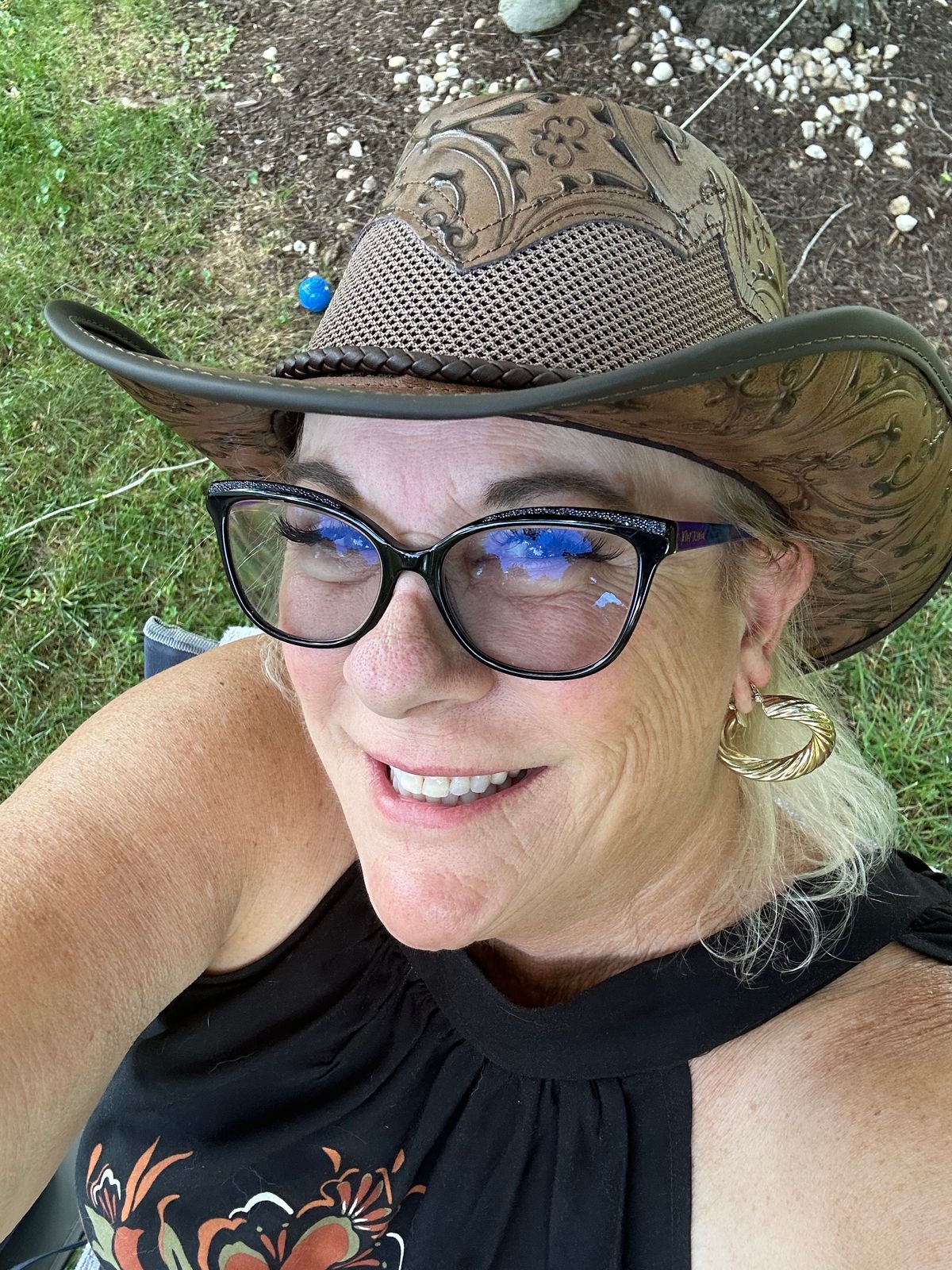 Sabbatini Sierra Leather Cowgirl Hat Purple Brown Mesh Western Women’s Med USA Men Women Fedora Western Cowboy Hat Casual Leather Belt  main image 3