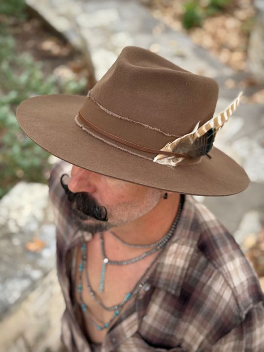 Jawa | Mens Wide Brim Felt Fedora Hat – American Hat Makers display picture 3