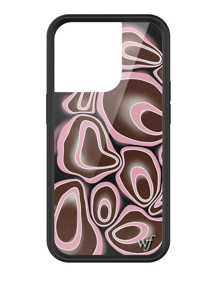 checkered phone case Smile Checker Fuzzy iPhone Case