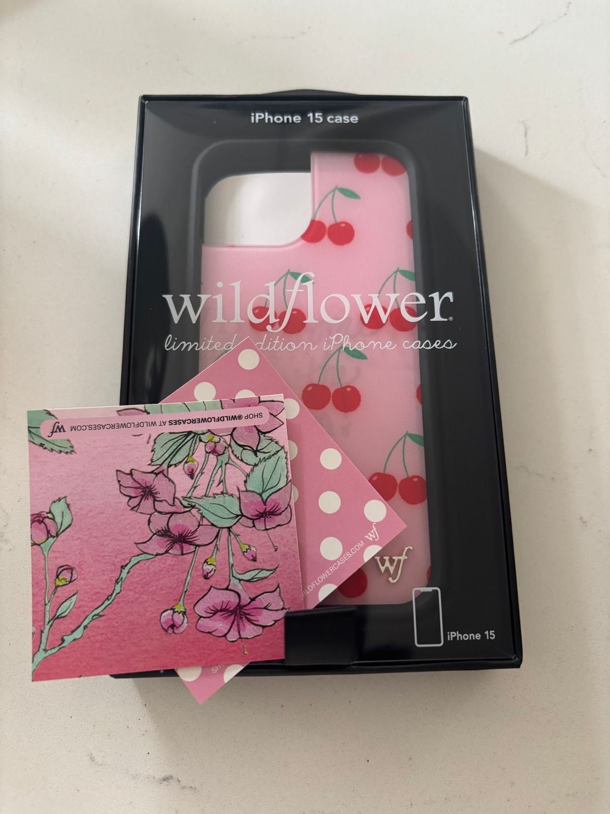 Pink Cherries iPhone 16 Pro Max Case – Wildflower Cases