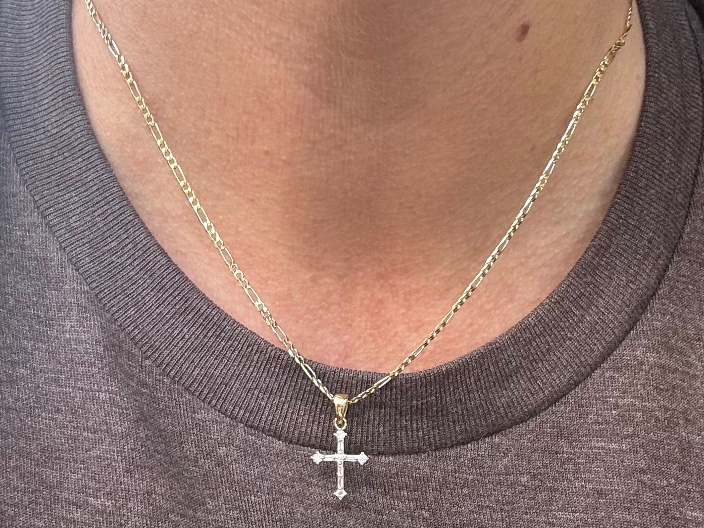 Gold Cross Pendant Chain Necklace Cross Jewelry Uncommon James