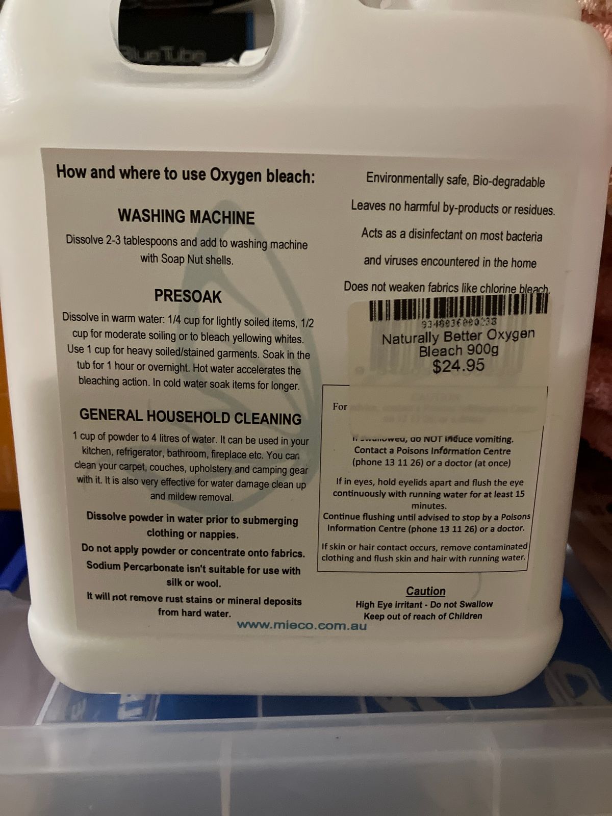 Buy Naturally Better Oxygen Bleach 900g Online