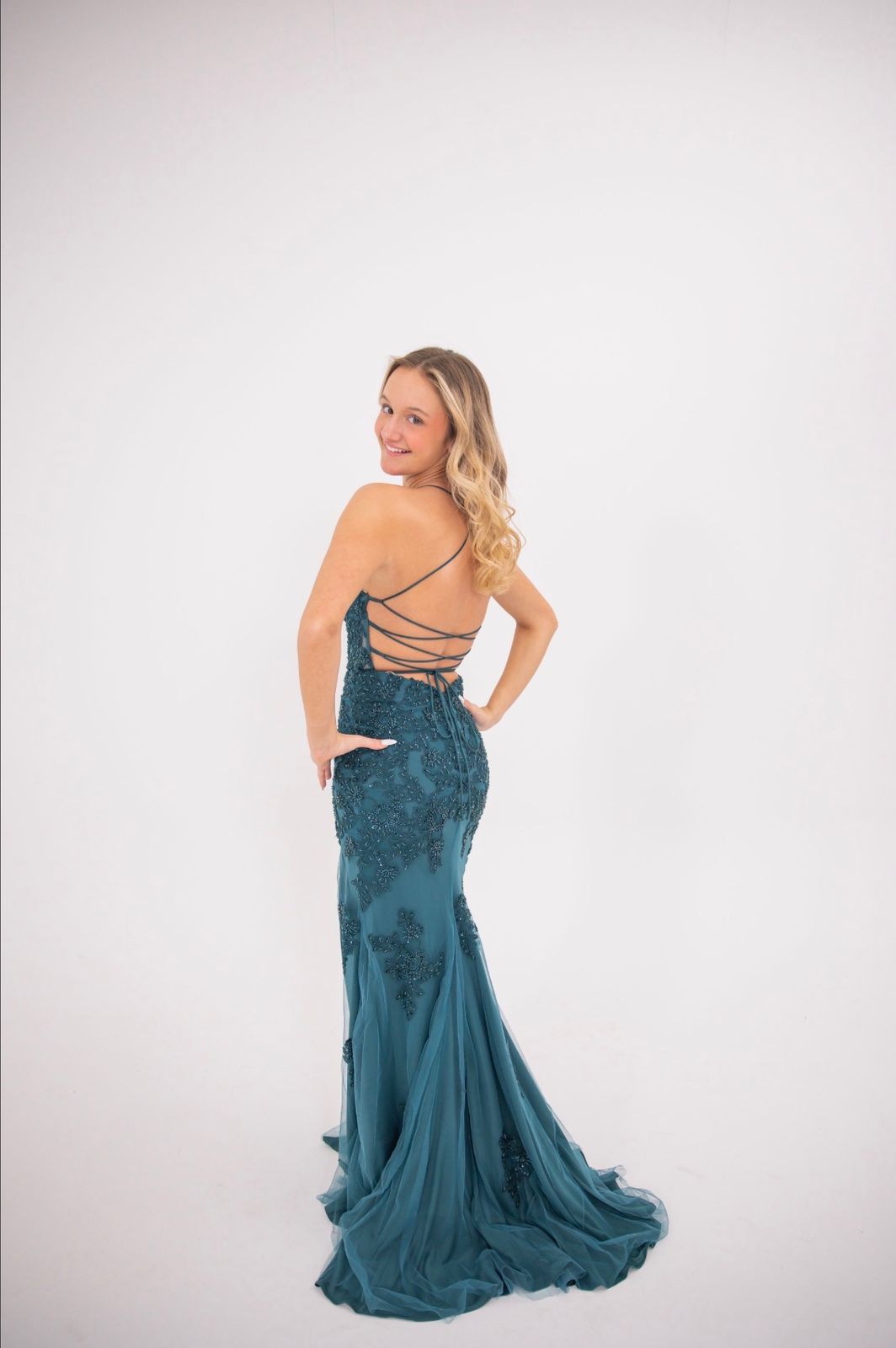 Sweetheart Beaded Tulle Corset Dress With Lace-Up Back | 11255 Sweetheart Beaded Tulle Corset Dress With Lace-Up Back | 11255