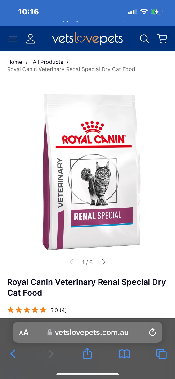 Royal Canin Veterinary Diet Renal Special Dry Cat Food – Vets Love