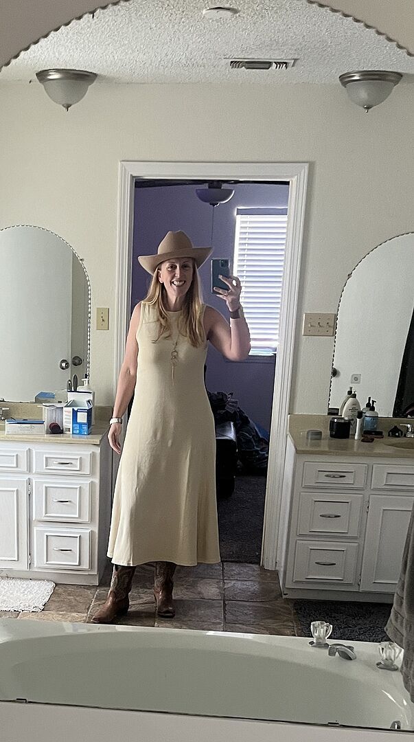 Vintage Thermal Midi Dress in Oat The Normal Brand Vintage Thermal Midi Dress in Oat The Normal Brand