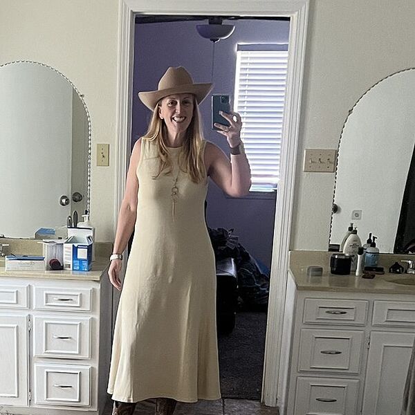 Vintage Thermal Midi Dress in Oat The Normal Brand Vintage Thermal Midi Dress in Oat The Normal Brand