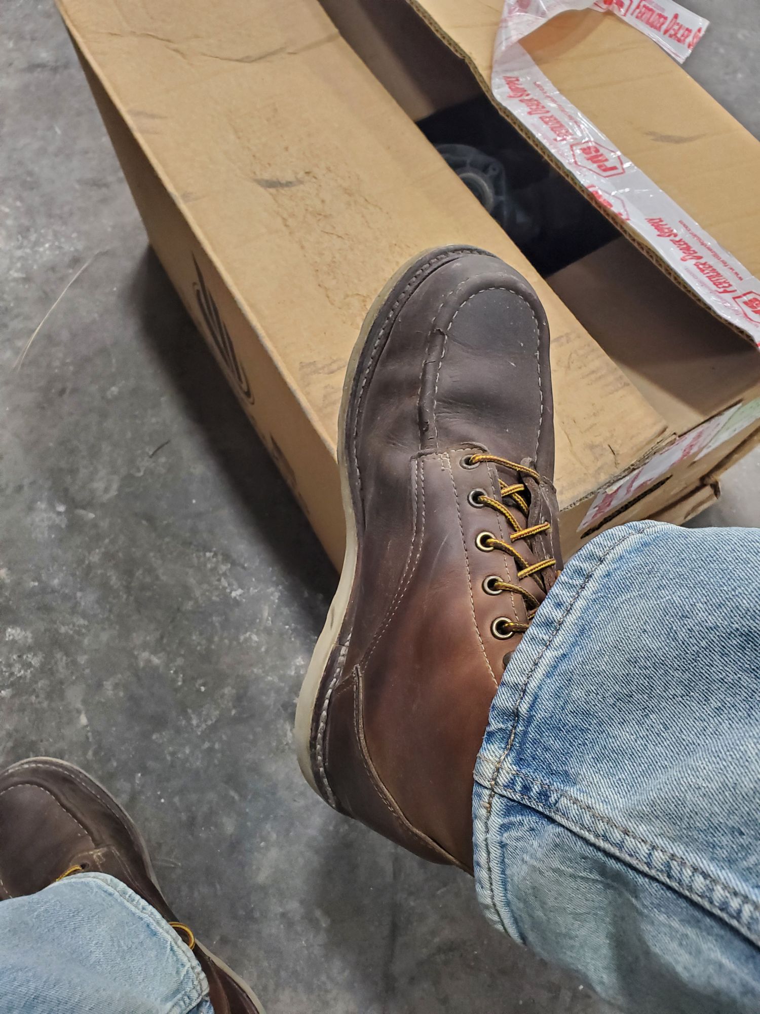 MAINE MOC TOE BOOT NATURAL WEDGE SOLE – ORIGIN - Main Image