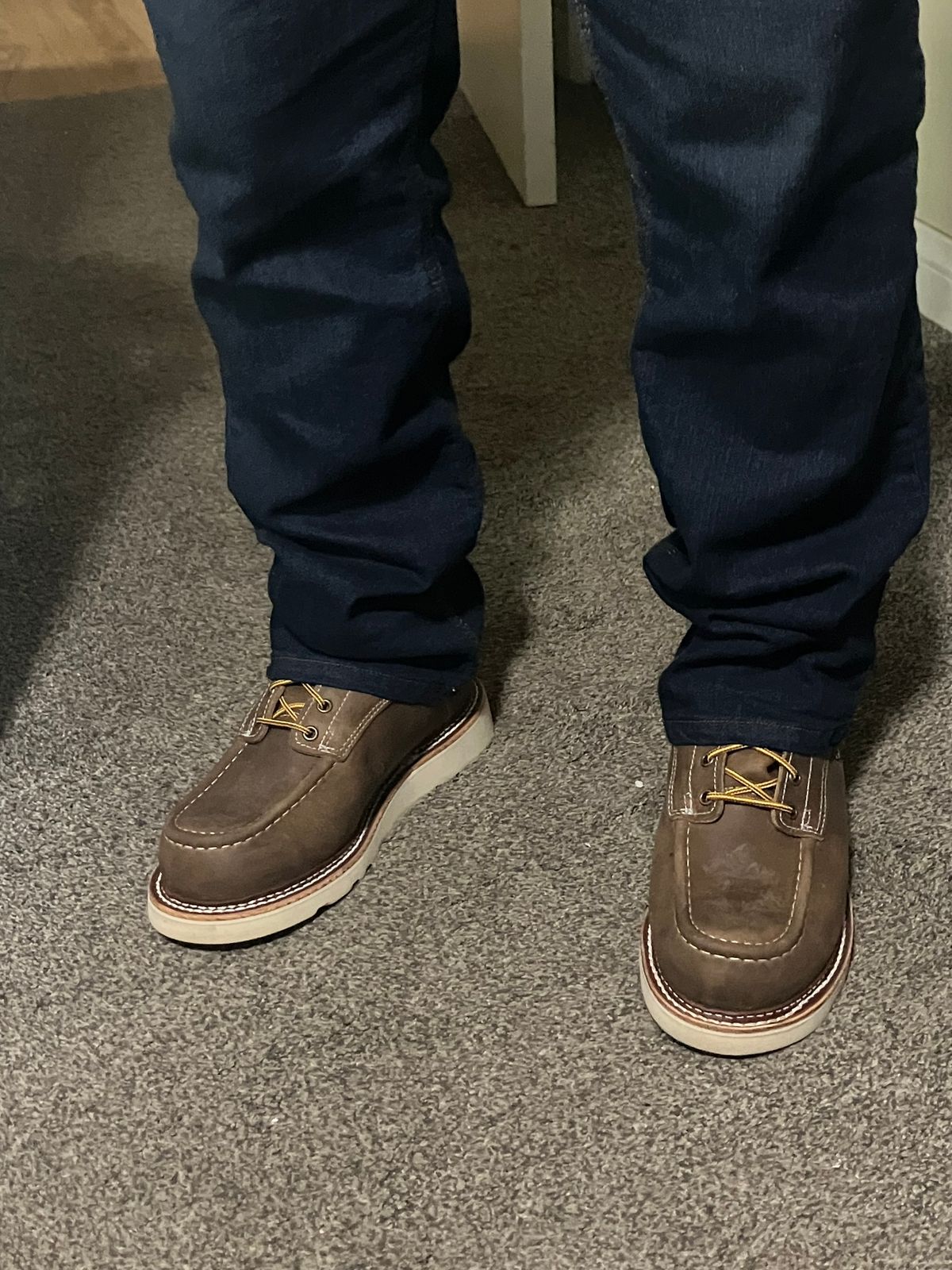 MAINE MOC TOE BOOT NATURAL WEDGE SOLE GRADED QUALITY – ORIGIN