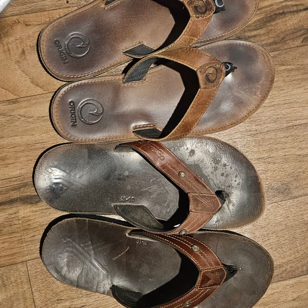Origin® Built By Freedom™ Flop Leather Sandal Mens 11 WEB-BLKFFFRONT_grande.webp?v=  main image 2