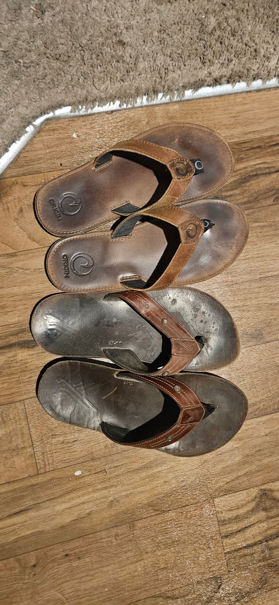 Origin® Built By Freedom™ Flop Leather Sandal Mens 11 WEB-BLKFFFRONT_grande.webp?v=  main image 4
