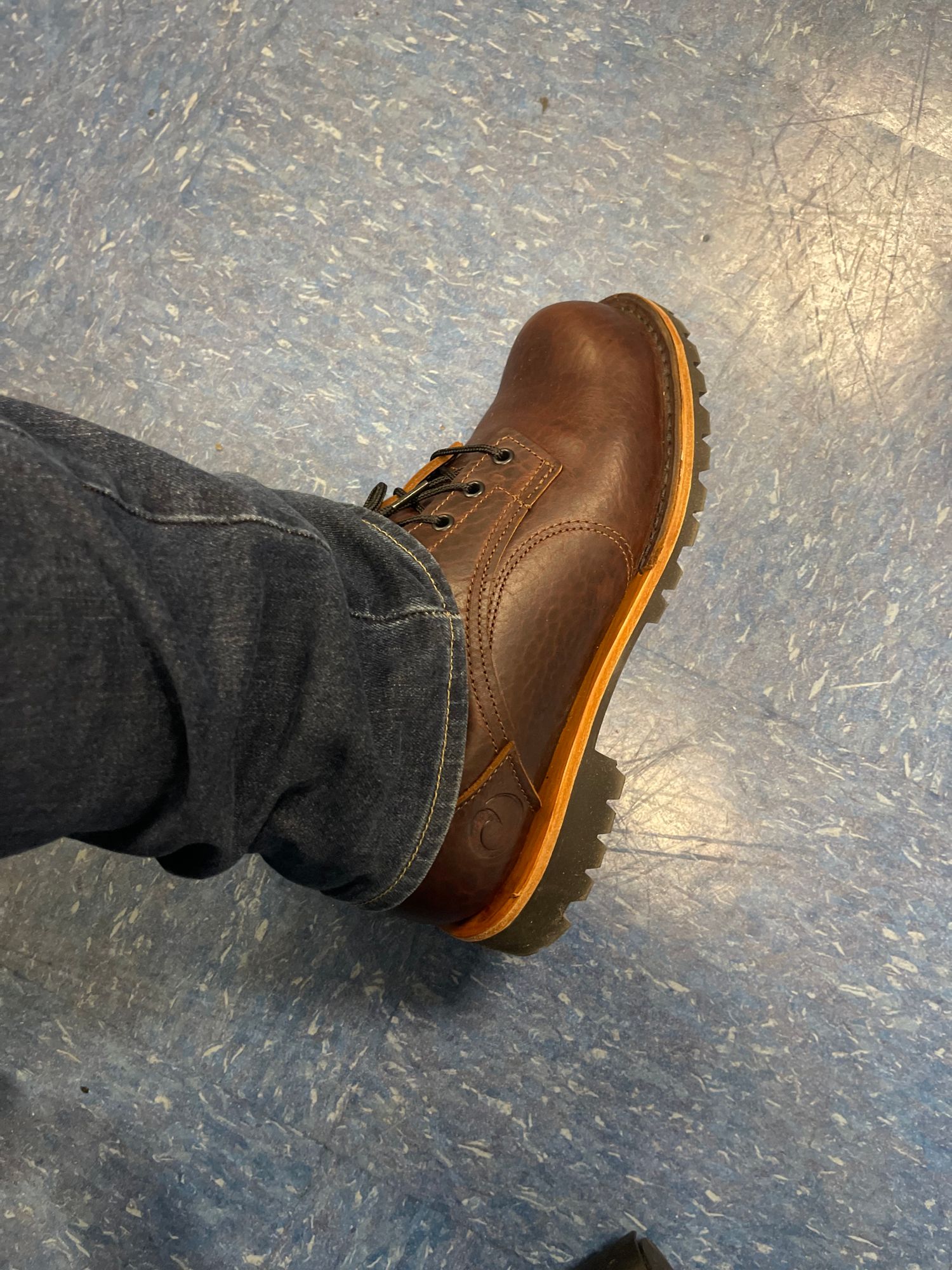 Origin Maine The American Bison 6” Leather Boots, Standard Lug, USA Made Size 10 Origin Maine American Bison Boots 6 main image 2