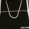 Women's Iced Out Cuban Link Chain - Silver