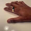 Beveled Onyx Signet Ring - Gold