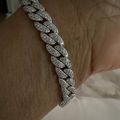 Women's Iced Out Cuban Link Bracelet 8mm