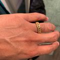 Cuban Link Ring Gold