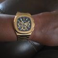 JX1 Chronograph Watch + Cuban Set 8mm