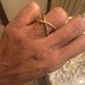 Women's Crossover Ring - Gold