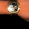 JX1 Chronograph Watch + Cuban Link Chain 8mm