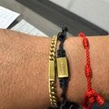 Onyx Beaded Bracelet Gold