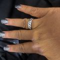 Women's Cuban Link Ring Silver